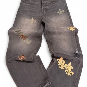 Mnml Men's Brown and Grey Jeans